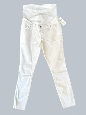 NWT Abercrombie & Fitch 29 (8s) White Maternity Skinny Jean Legging
